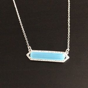 Blue and silver necklace